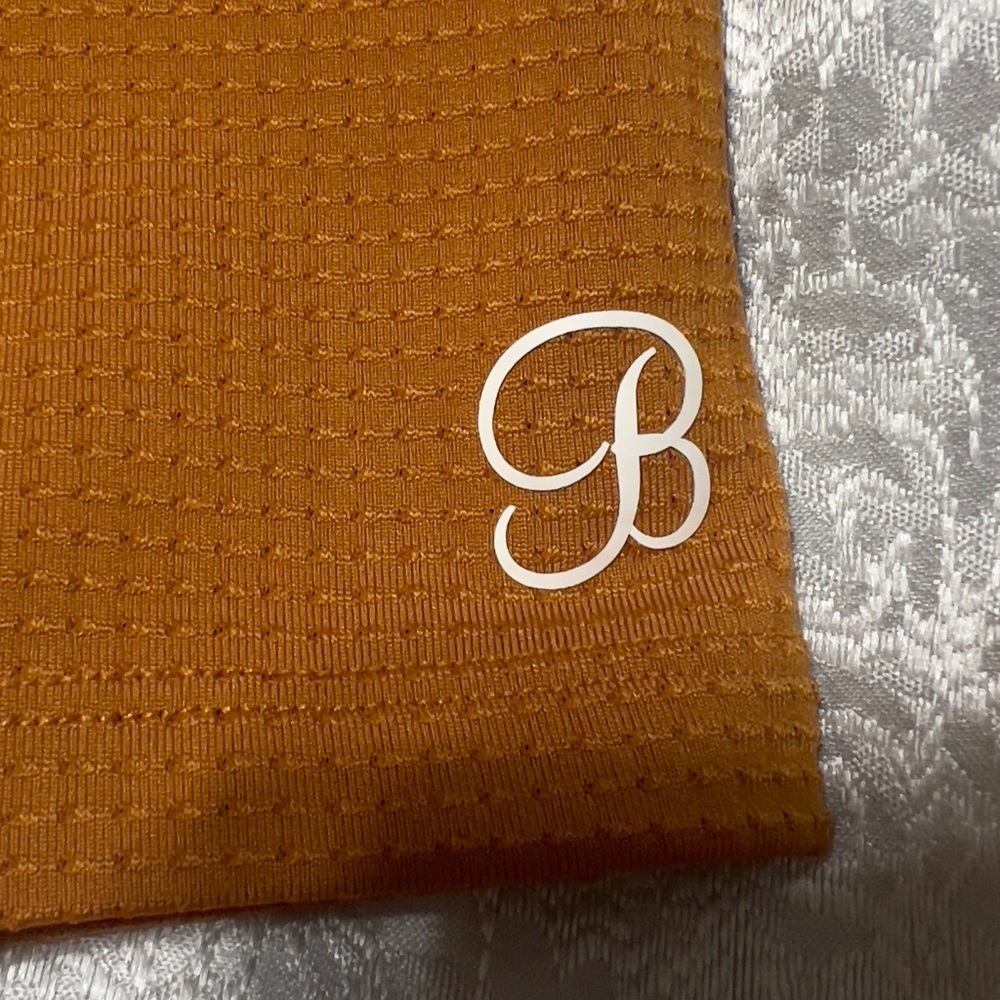 Bronze Textured Fabric with Logo